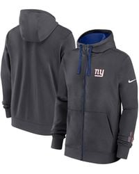 Nike - New York Giants Primetime Club Full-zip Hoodie - Lyst