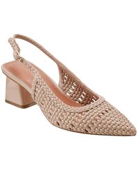 Marc Fisher - Lulia Woven Block Heel Slingback Pumps - Lyst
