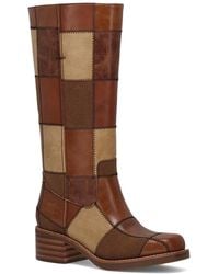 FRYE and CO - Miranda Patchwork In Pull-on Tall Boots - Lyst