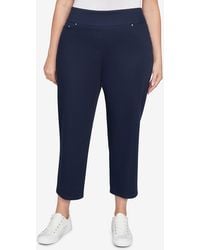 Ruby Rd. - Plus Size Soft Denim Faux Pocket Pants - Lyst