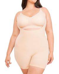 Shapermint Essentials - Open Bust Bodysuit Shaper Short 73005 - Lyst