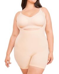 Shapermint Essentials - Open Bust Bodysuit Shaper Short 73005 - Lyst