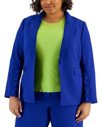 Tahari - Asl Plus Size Peak-lapel Button-sleeve Blazer - Lyst