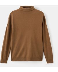 Mango - Cable-knit Turtleneck Sweater - Lyst