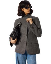 Whistles - Herringbone Wool Blazer - Lyst