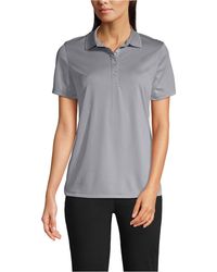 Lands' End - Short Sleeve Solid Active Polo - Lyst