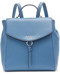 dkny blue backpack