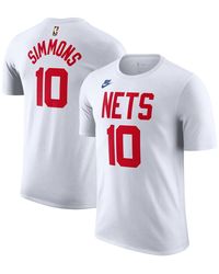 Nike - Kyrie Irving White Brooklyn Nets 2022/23 Classic Edition Name And Number T-shirt - Lyst
