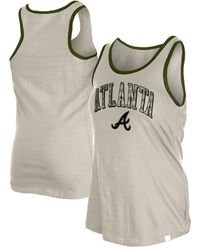 KTZ - Â Cream Atlanta Braves Armed Forces Tank Top - Lyst