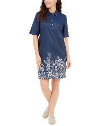 karen scott denim dress