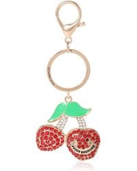 Juicy Couture - Cherry Pave Charm Keychain - Lyst