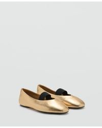 Mango - Strap Leather Shoes - Lyst