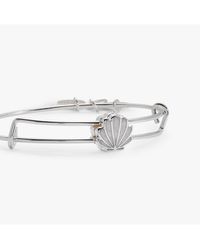 ALEX AND ANI - Mother Of Pearl Shell Inline Bangle Bracelet - Lyst