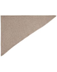 Mango - Selection Cashmere/wool-blend Triangular Knit Wrap Scarf - Lyst