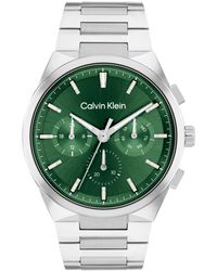 Calvin Klein - Distinguish -tone Stainless Steel Bracelet Watch 44mm - Lyst
