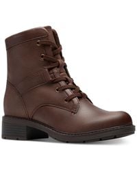 Clarks - Collection Hearth Parker Block Heel Booties - Lyst