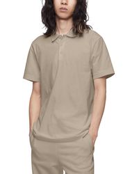 Calvin Klein - Regular-fit Smooth Cotton Monogram Logo Polo Shirt - Lyst