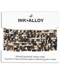 INK+ALLOY - Ink + Alloy Sage 10 Stranded Beaded Stackable Stretch Bracelets - Lyst