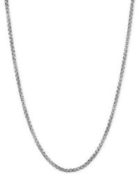 Giani Bernini - Rounded Box Link 22" Chain Necklace (2mm - Lyst
