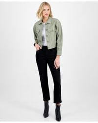 Michael Kors - Michael Button-front Leather Jacket - Lyst