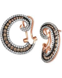 Le Vian Chocolate & Vanilla Diamond Earrings (.60 Ct. T.w. in White | Lyst