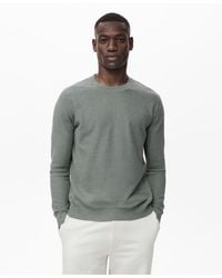 Mango - Microstructure Cotton Knitted Sweater - Lyst