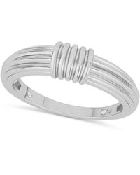And Now This - Gold Textured Statement Ring - Lyst