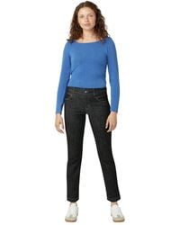 Hue - Crosshatch Denim Straight Leg Pant - Lyst
