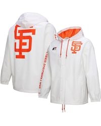 Mitchell & Ness - San Francisco Giants Vintage Full-snap Hooded Coaches Jacket - Lyst