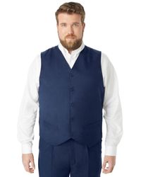 Kingsize - Big & Tall Ks Signature Collection Easy Movement 5-button Suit Vest - Lyst