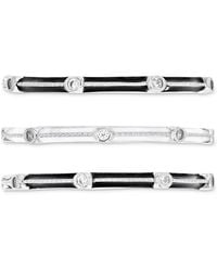Macy's - 3-pc. Set Cubic Zirconia & Enamel Stack Rings - Lyst