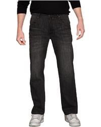 Level 7 - Utility Pocket Relaxed Bootcut Premium Denim Jean - Lyst