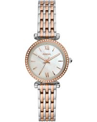 Fossil - Carlie Mini Two-tone Stainless Steel - Lyst