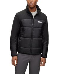 BOSS - Boss By Regular-fit Water-repellent Padded Jacket - Lyst