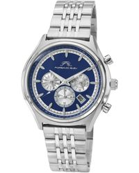 Porsamo Bleu - Charlie Stainless Steel Multifunction Tone & Blue Watch 1261bchs - Lyst