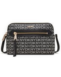DKNY - Bryant Ave Small Logo Top Zip Dome Crossbody - Lyst