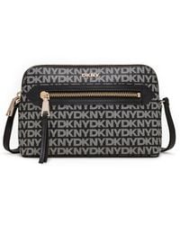 DKNY - Bryant Ave Small Logo Top Zip Dome Crossbody - Lyst