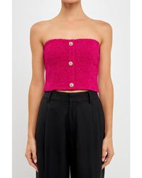 Endless Rose - Boucle Crop Top - Lyst