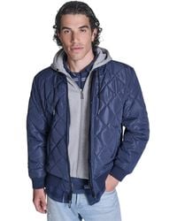 Converse - Diamond Quilted Baseball Bomber Jacket - Lyst