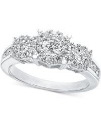 Macy's - Diamond Engagement Ring (3/4 Ct. T.w.) In 14k White Gold - Lyst