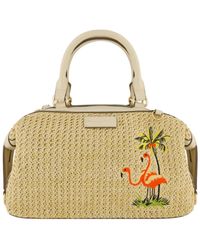 Tommy Bahama - Flamingo Embroidery Satchel - Lyst