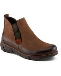Spring Step - Azura Katana Burnished Nubuck Leather Bootie - Lyst