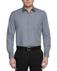 Van Heusen - Classic-fit Point Collar Poplin Dress Shirt - Lyst