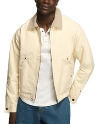 Lucky Brand - Spread Collar Canvas Chore Jacket - Lyst