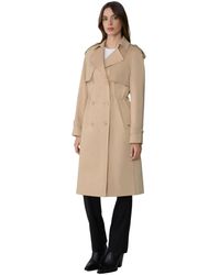 SOIA & KYO - Fabiola Relaxed-fit Double-breated Trench Coat With Adjustable Waist - Lyst