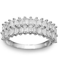 Giani Bernini - Cubic Zirconia Baguette Statement Ring In Sterling Silver, Created For Macy's - Lyst
