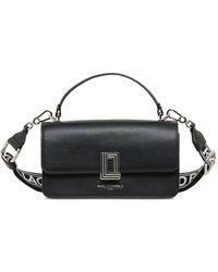 Karl Lagerfeld - | Women's Simone Long Flap Crossbody Bag | Black/silver - Lyst