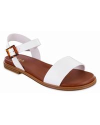 MIA - Peyton Round Toe Flat Sandals - Lyst