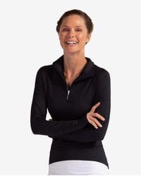BloqUV - Upf 50+ Sun Protective Mock Zip Top - Lyst