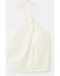 Mango - Striped Halter-neck Top - Lyst